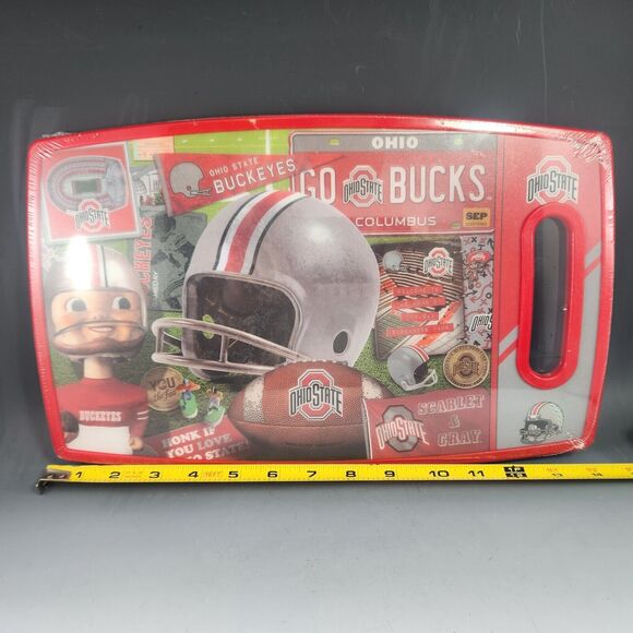 NEW Ohio State Buckeyes 5 Pc Kitchen Knives Set Cutting Board NCAA OSU Football - Picture 10 of 10